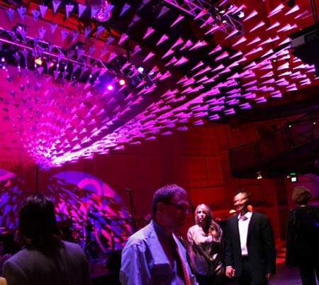 Arts Fund Party Suspended Illuminated Airplane