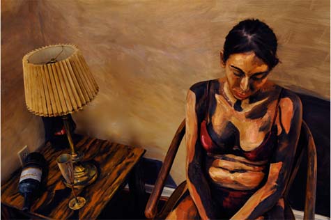 Alexa Meade Painted Woman Art Installation Image