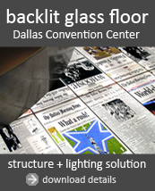 Backlit Glass Floor System Case Study Dallas Convention Center