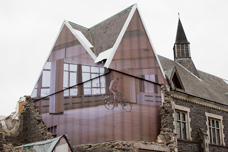 Demolished Building Art Images Installation