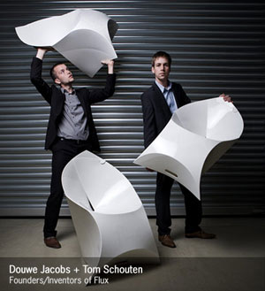 Flux Founders with New Folding Chair Design