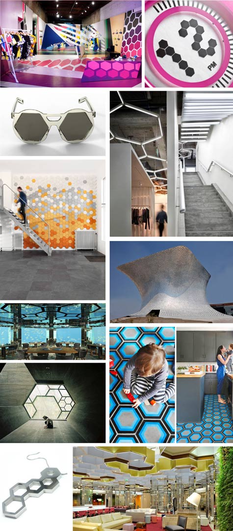 Hexagon Geometric Shape Design Trends