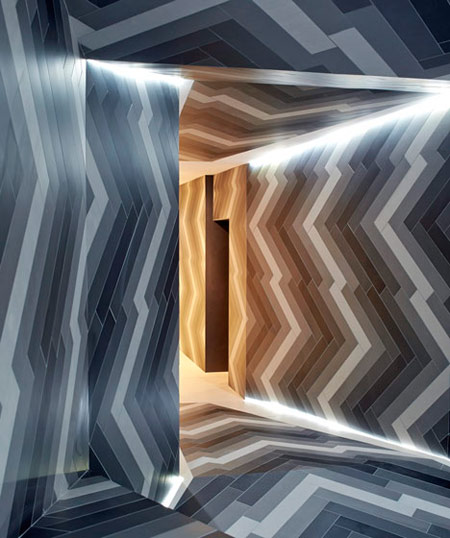 Pulsate London Tile Showroom Installation by Lily Jencks