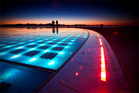 Art Installation LED Lighted Floor with Solar Technology