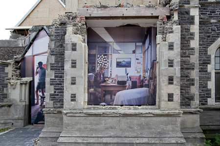 Homage to Lost Spaces Art Installation by Mike Hewson