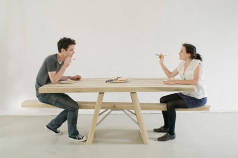 Seesaw Dining Table Balanced