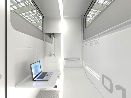 Sleep Box Interior Perspective