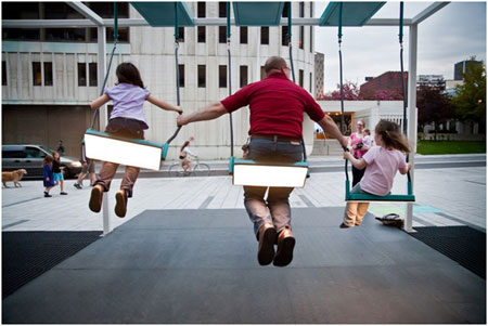 Swinging Musical Art Installation