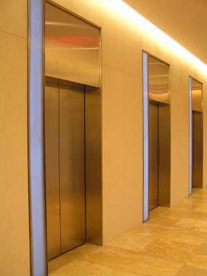 Backlit Glass Elevator Lanterns