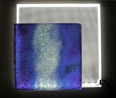 Backlit Glass Sample Directly on LED Panel