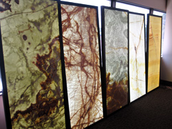 Backlit Onyx Panels in Various Colors