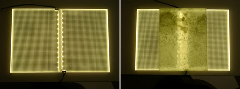 Flat LED Light Panel Hot Spots in Lighting Seams
