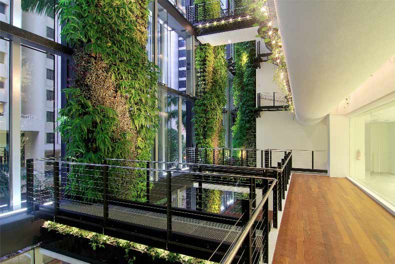 green-wall-plants-lobby-entry