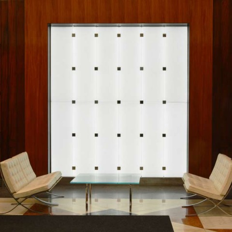 Backlit Recycled Glass Walls