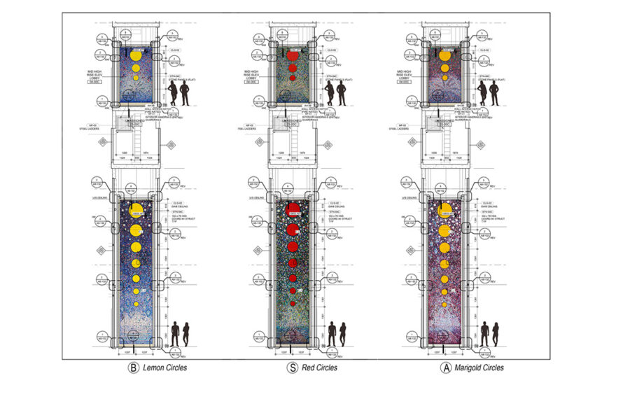 Backlit Art Glass Feature Walls