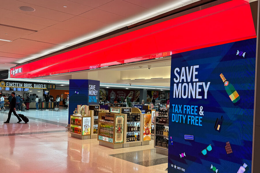 Backlit Geometric Acrylic Storefronts