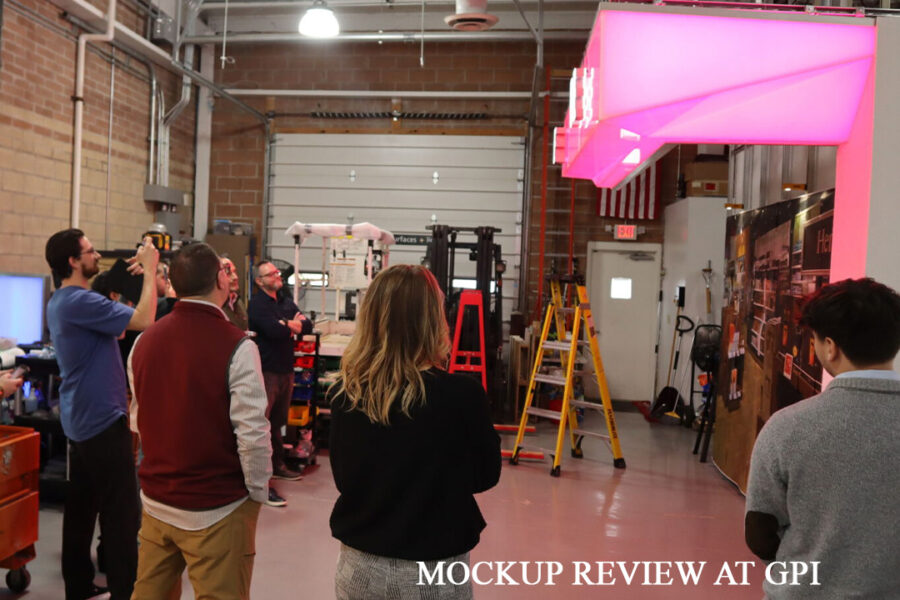 Backlit Geometric Acrylic Storefronts