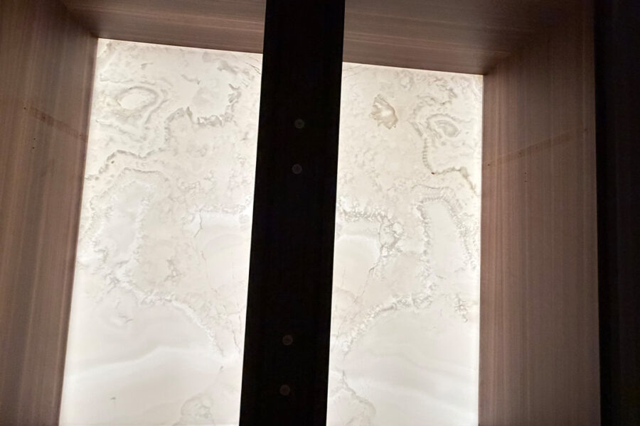 Backlit Stone His Wardrobe Space
