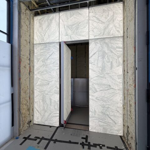 Powder Room Wall + Door