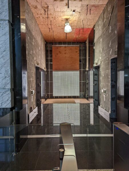 Backlit Glass Elevator Wall Panels